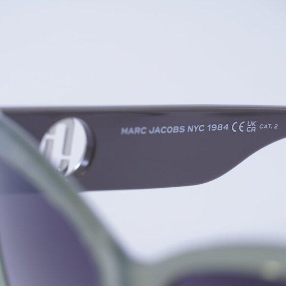 Marc Jacobs MARC 697/S 06CR 9O Sunglasses Sage Cat Eye Frame, Dark Grey Lenses - Picture 6 of 9